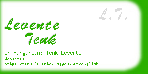 levente tenk business card